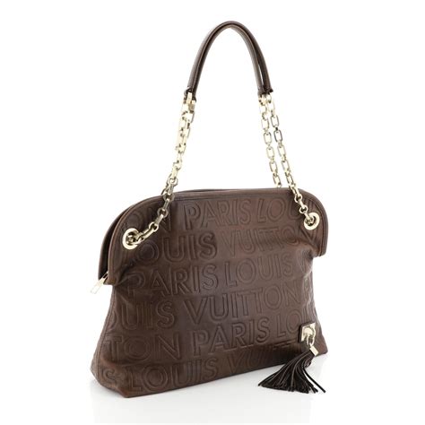 louis vuitton paris souple wish handbag in burgundy embossed leather|Louis Vuitton Paris Souple Wish Bag .